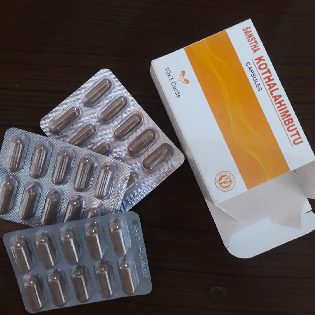 KOTHALAHIBUTU ( Salacia reticulata ) Capsule 300mg | Best Ayurvedic Products in Sri Lanka