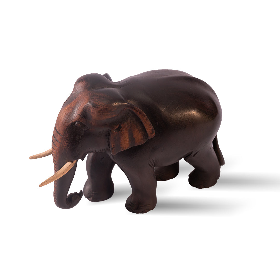 Wooden Crafted Sri Lankan Wild Elephent Carving | Unique Gift Item