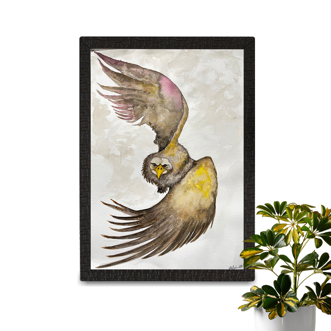 Hand Paint | Water Color Canvas Art | Eagle Art