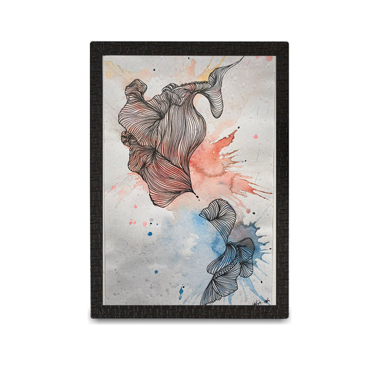 Hand Paint | Pen & Water Color Canvas art | Rhythm