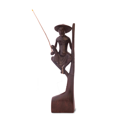 Fisherman | Wooden Carving | Unique Gift