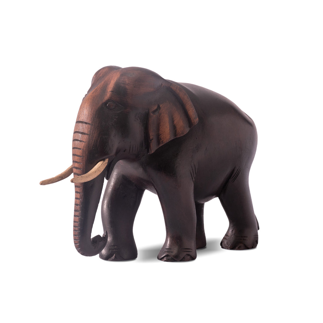 Wooden Crafted Sri Lankan Wild Elephent Carving | Unique Gift Item